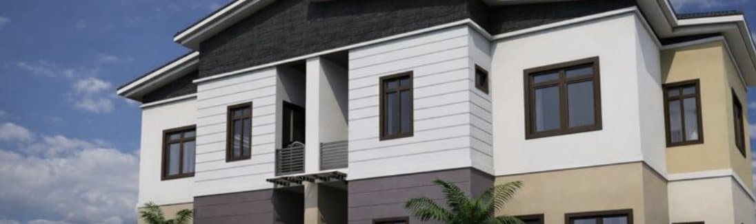 Render of the Primrose semi-detached duplexes